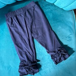 Boutique Navy Ruffle Pants